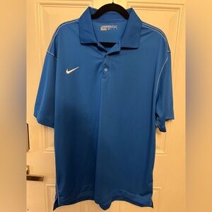 Nike Golf Men's Blue Polo Shirt XL Dri-fit